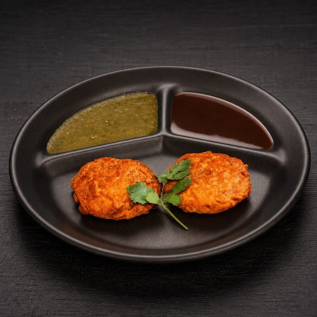 Aloo Tikki Chaat.